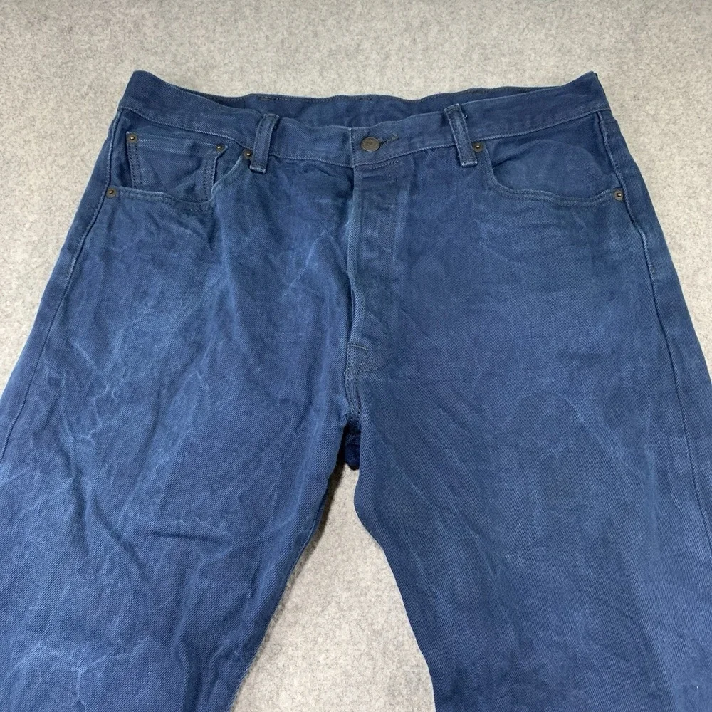 Levi's 501 Jeans Size 38x30 (36x27) MensDenim Straight Leg Button Fly Indigo